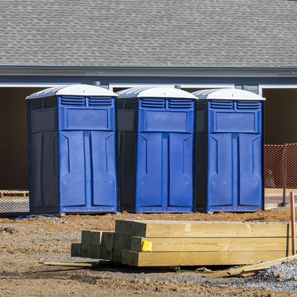 what is the maximum capacity for a single porta potty in Diamond City AR